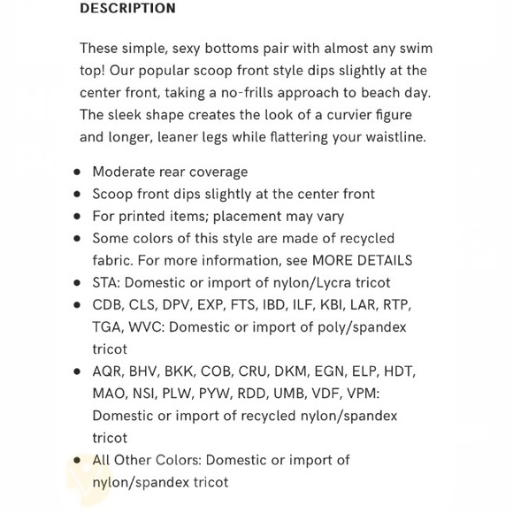 NWT Venus Classic Scoop Front Tropical Bikini Bottom - Picture 8 of 9